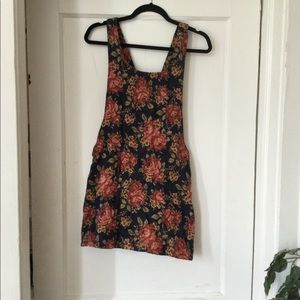 Floral overall dress